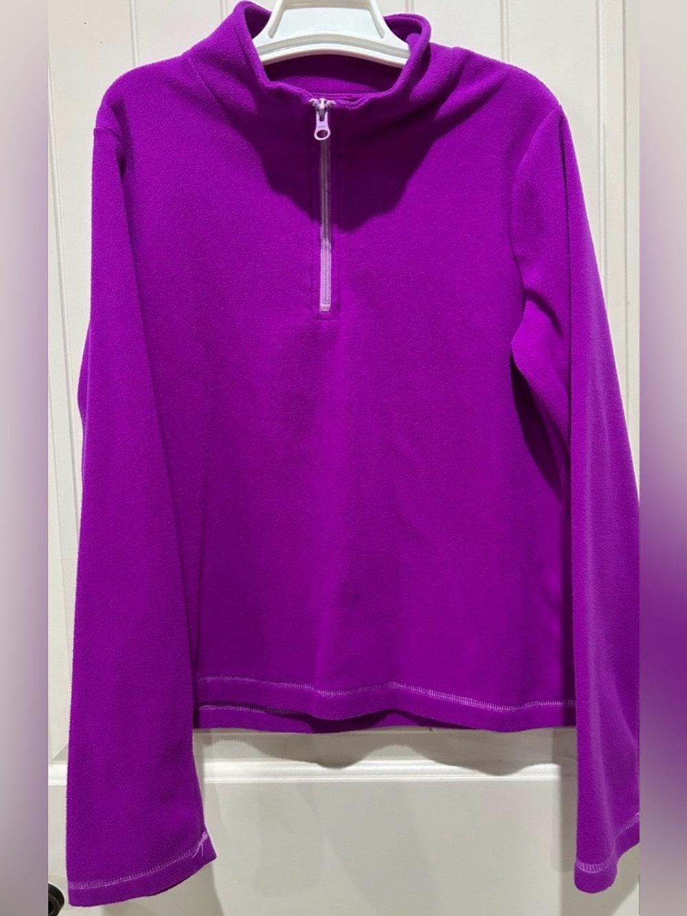 Purple Half-Zip Fleece Pullover Kid’s XL